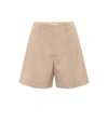 CHLOÉ HIGH-RISE STRETCH-WOOL SHORTS,P00442457