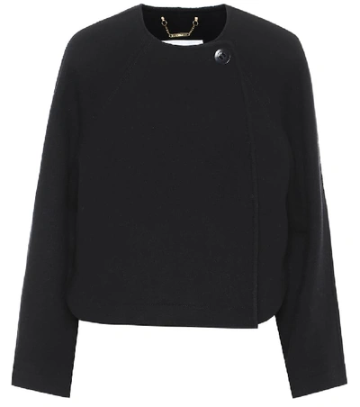 Chloé Women's Single Button Wool Jacket In Iconic Navy