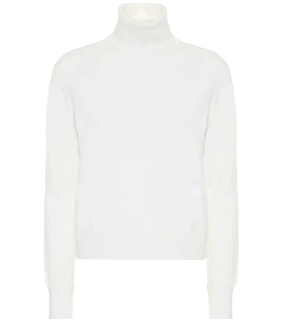 Chloé Iconic Roll-neck Cashmere-blend Sweater In White