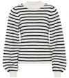 GANNI WOOL-BLEND STRIPED SWEATER,P00443941