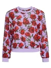 ALICE AND OLIVIA CALVIN ROSE GRAPHIC SWEATSHIRT,400011927219