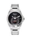 FERRAGAMO MEN'S 43MM SUB-SECOND STAINLESS STEEL WATCH,PROD227190773