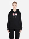 Burberry Printed Cotton Jersey Sweatshirt Hoodie In Black
