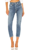 Agolde Riley High Rise Straight Crop Jeans