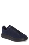 Alexander Mcqueen Raised-sole Suede Trainers In Blue