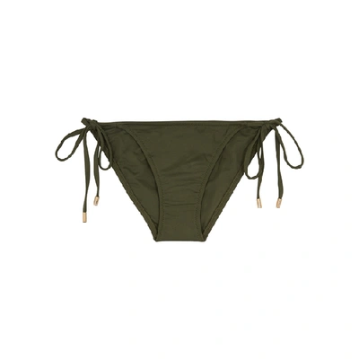 Melissa Odabash Malibu Army Green Bikini Briefs In Olive