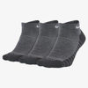 Nike Everyday Max Cushioned Training No-show Socks In Carbon Heather,anthracite,white