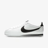 Nike White Classic Cortez Sneakers In White,white,black