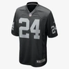 Nike Nfl Oakland Raiders (marshawn Lynch) Men's Game Football Jersey In Black