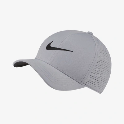 Nike Aerobill Classic 99 Fitted Golf Hat In Wolf Grey