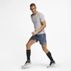 Nike Rise 365 Men's Short-sleeve Running Top In Grey