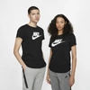 Nike Women's Sportswear Cotton Logo T-shirt In Black