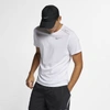 Nike Dri-fit Miler Men's Short-sleeve Running Top In White