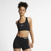 Nike Women's Classic Padded Medium-support Sports Bra In Black