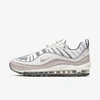 Nike Air Max 98 Women's Shoe (summit White) - Clearance Sale In Summit White,cool Grey,reflect Silver,violet Ash
