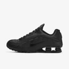Nike Men's Shox R4 Running Sneakers From Finish Line In Black,black,white,black