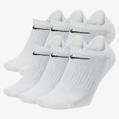 Nike Everyday Cushioned Training No-show Socks In White