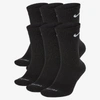 Nike Men's Everyday Plus Cushioned Training Crew Socks (6 Pairs) In Black