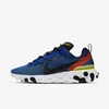 Nike Men's React Element 55 Sneakers In Game Royal,white,dynamic Yellow,black