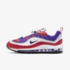 Nike Air Max 98 Psychic Sneakers In Psychic Purple,university Red,white,black