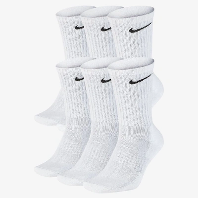 Nike Everyday Cushioned Training Crew Socks In White