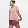 Nike Dri-fit Legend Women's Short-sleeve Training Top (plus Size) In Pink Quartz