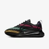 Nike Air Max 720 Sneakers In Black,university Gold,flash Crimson,metallic Silver