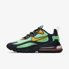Nike Men's Air Max 270 React Low-top Sneakers In Electro Green,obsidian,black,yellow Ochre