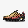 Nike Shox Tl Sunrise In Black/amarillo/university Red/black