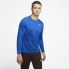 Nike Dri-fit Miler Men's Long-sleeve Running Top In Blue