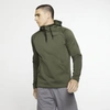 Nike Therma Men's Pullover Training Hoodie In Cargo Khaki/black