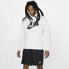 Nike Sportswear Club Fleece Logo Hoodie In White