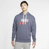 Nike Sportswear Heritage Men's Graphic Pullover Hoodie In Blue