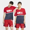 Nike Gyakusou Nrg Printed Dri-fit And Mesh Running T-shirt In Red