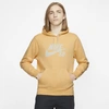 Nike Sb Icon Pullover Skate Hoodie In Celestial Gold
