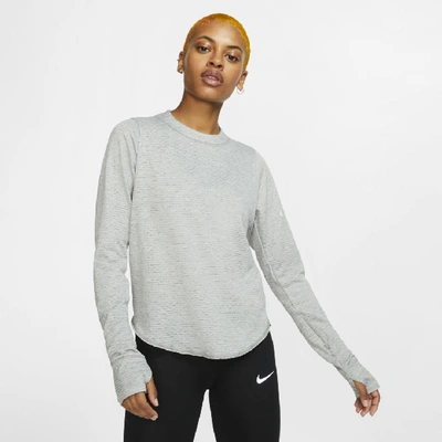 Nike Sphere Element Women's Long-sleeve Running Top In Grey