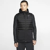 Nike Therma Men's Winterized Full-zip Training Vest (black) In Black,black,dark Grey