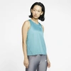 Nike Miler Women's Running Tank In Blue