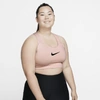 Nike Women's Swoosh Medium-support Sports Bra (plus Size) In Echo Pink