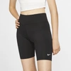Nike Cotton Blend Bike Shorts In Black