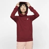 Nike Sportswear Essential Women's Funnel-neck Fleece Pullover Hoodie In Team Red