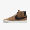 Nike Sb Zoom Blazer Mid Skate Shoe In Light British Tan/black