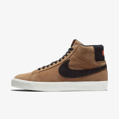 Nike Sb Zoom Blazer Mid Skate Shoe In Light British Tan/black