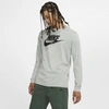 Nike Men's  Sportswear Long-sleeve T-shirt In Grey