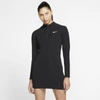 Nike Sportswear Womens Long-sleeve Dress In Black