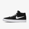 Nike Sb Charge Mid Canvas Skate Shoe (black) In Black,black,white,white