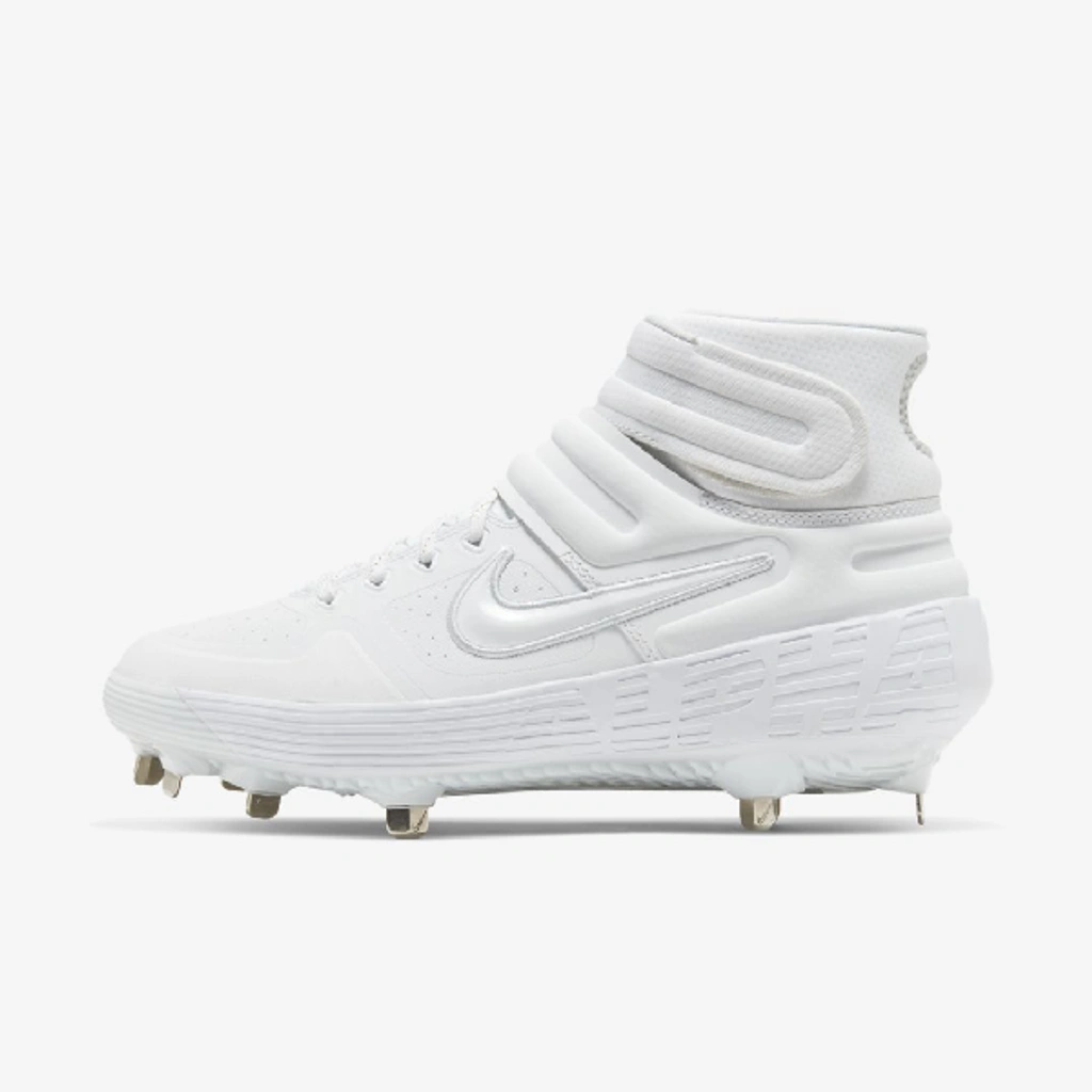 Nike Alpha Huarache Elite Mid Men's Baseball Cleat In White