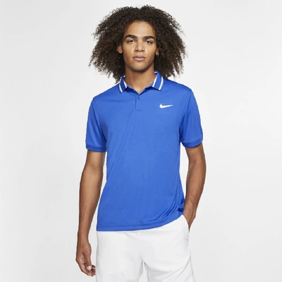Nike Court Dri-fit Men's Tennis Polo In Blue