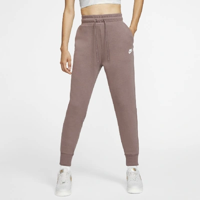 Nike Sportswear Tech Fleece Women's Pants In Plum Eclipse/plum Eclipse/white