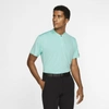 Nike Dri-fit Tiger Woods Men's Golf Polo In Light Aqua